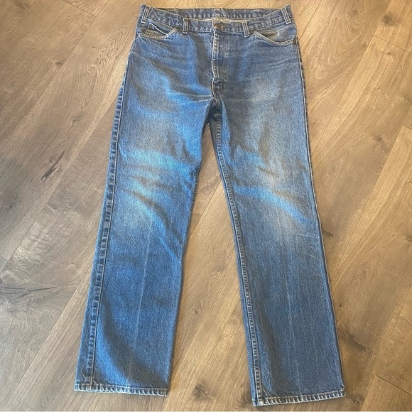 Vintage Levi's Jeans Levis for Men with A Skosh More Room Leather Tab - Picture 10 of 10